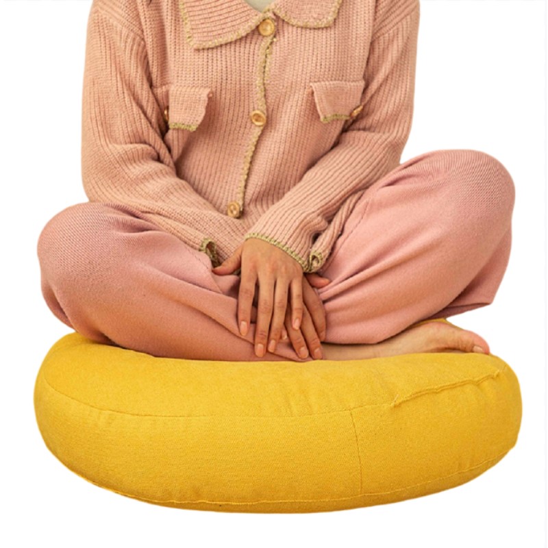 Meditation Cushion Zafu - Bantal Kursi Lantai Tebal Bantal Kursi