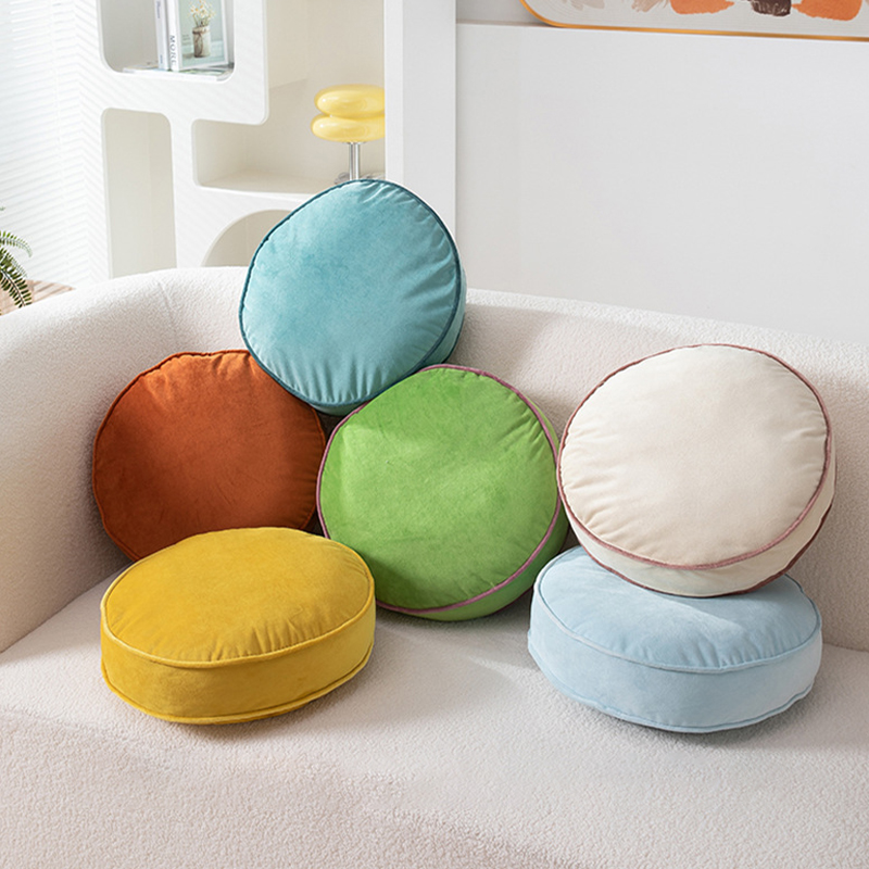 Meditation Cushion Zafu - Bantal bulat lembut gaya minimalis Nordik