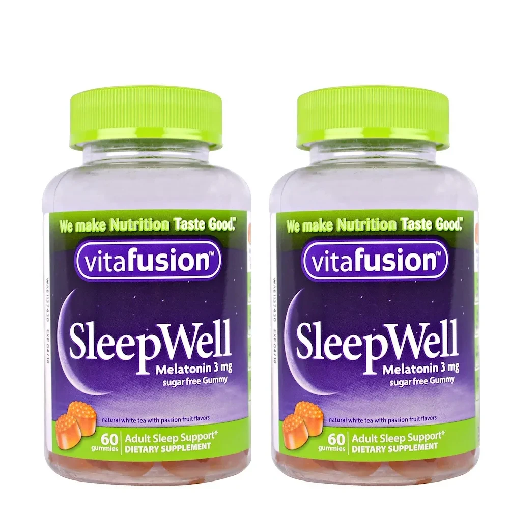 Health Wellness Month - 2 Botol American Vitafusion Melatonin Gummies