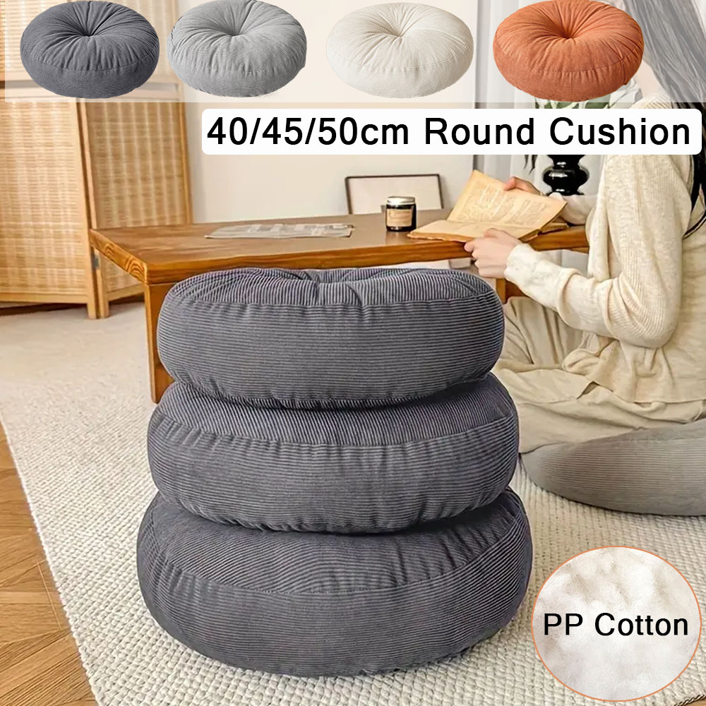 Meditation Cushion Zafu - Bantal Kursi Bundar Ultra-lembut Korduroi Tebal