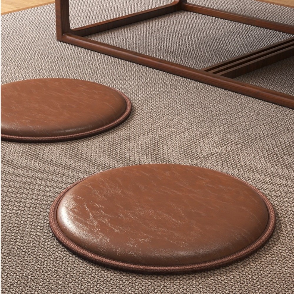 Meditation Cushion Zafu - Bantal Duduk Zafu Kulit Tebal Lembut