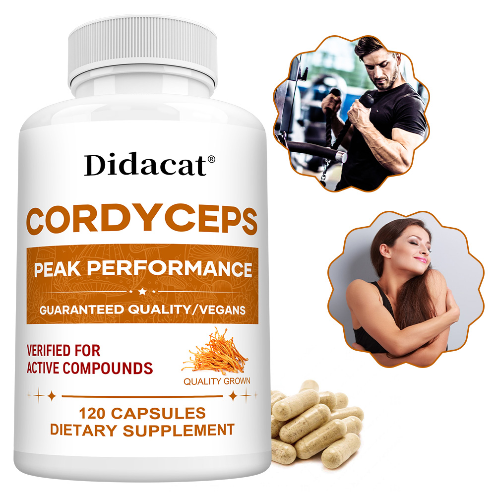 Health Wellness & Nutrition Center Llc - Kapsul Jamur Cordyceps 1000mg, Suplemen Kesehatan