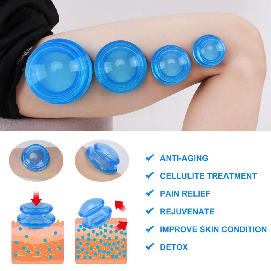 Cupping Therapy Set - 3Pcs Set Alat Pijat Silikon Profesional