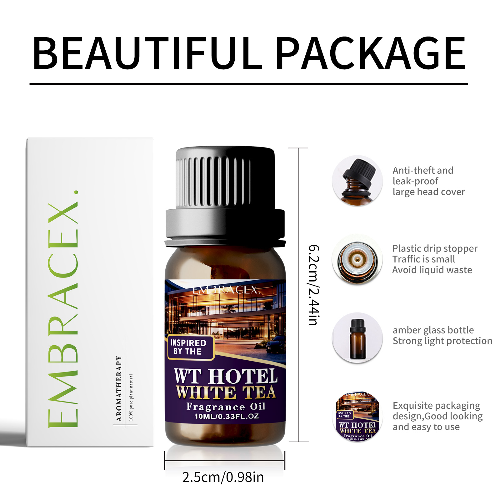 10Ml Minyak Esensial Teh Putih - Aromatherapy Diffuser ulasan dan harga
