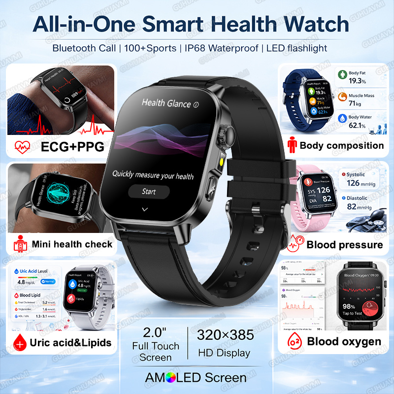 2026 Ultra AI Wellness ECG+PPG - Health Wellness Month ulasan dan harga